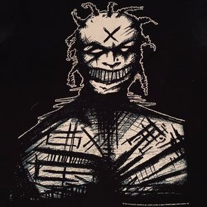 VINTAGE WHITE ZOMBIE BAND TEE SIZE XL!